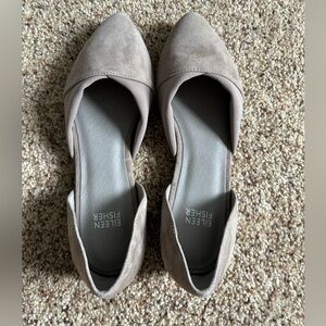 New Eileen Fisher Asha-su flats.  Taupe. Never worn, except trying on indoors